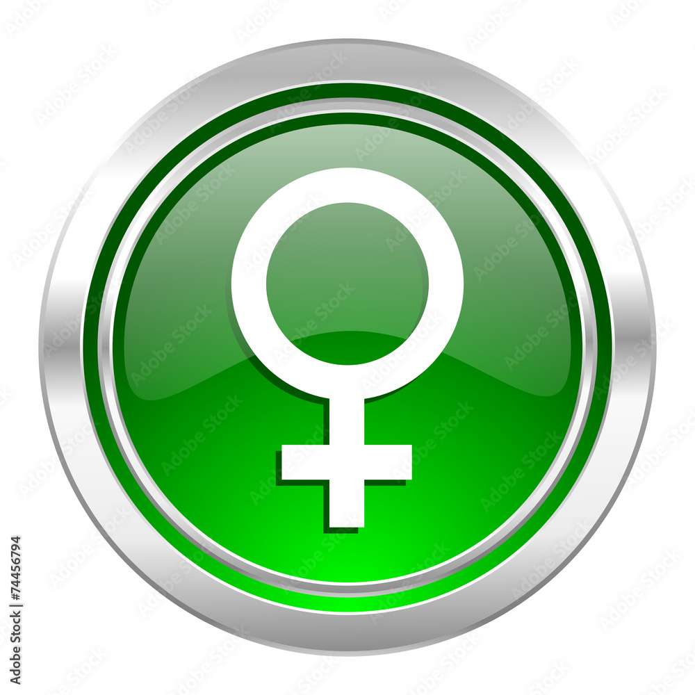female icon, green button, female gender sign female icon, green button, female gender sign