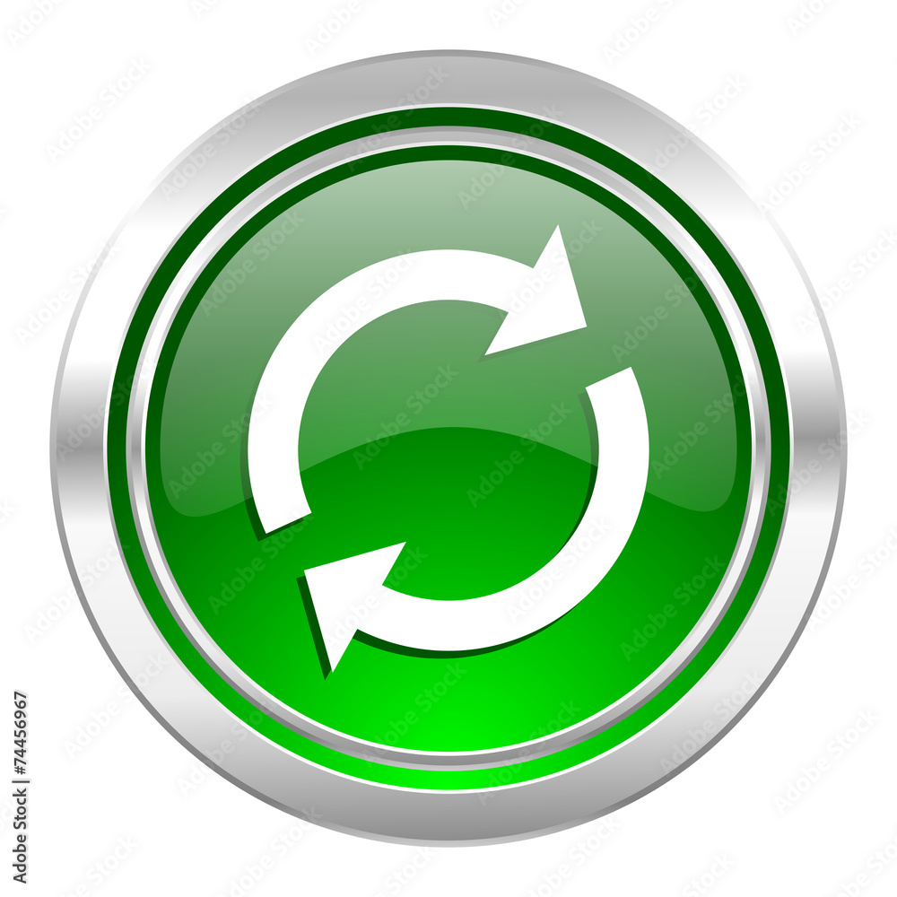 reload icon, green button, refresh sign reload icon, green button, refresh sign