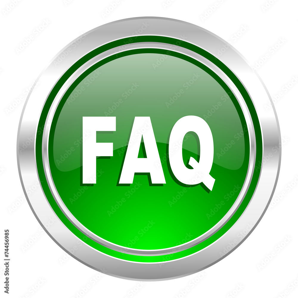 faq icon, green button faq icon, green button