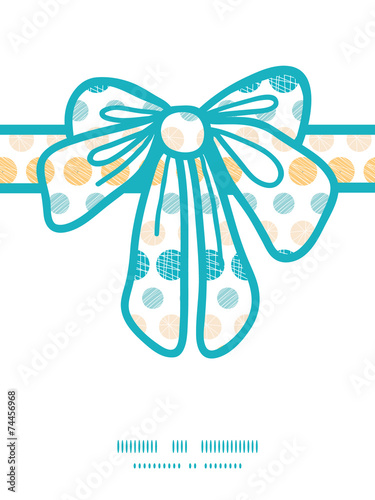Vector texture circles stripes abstract gift bow silhouette