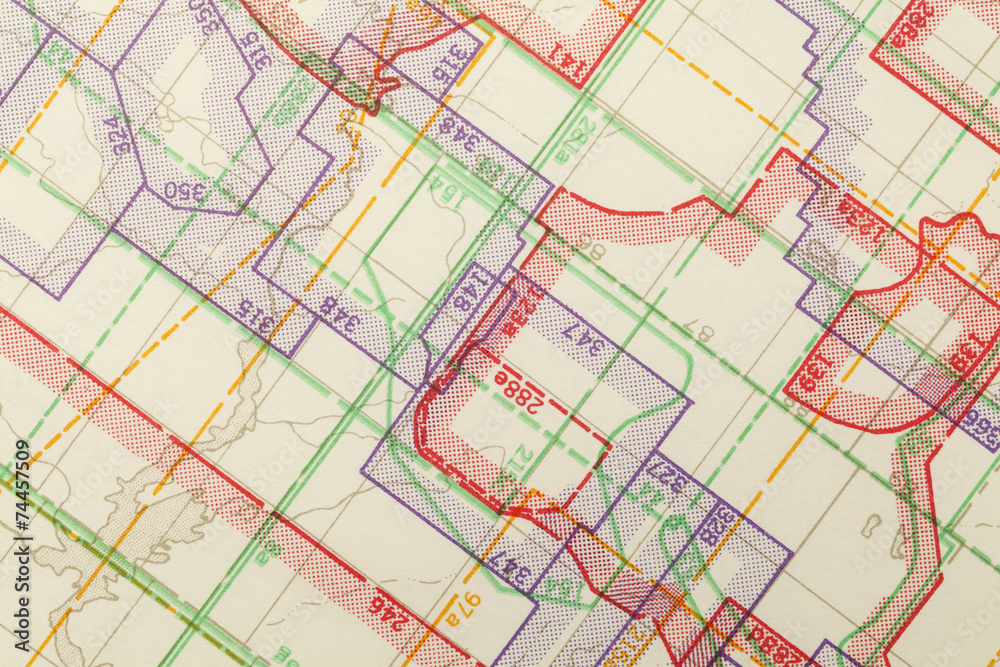 Obraz premium Topographical Map