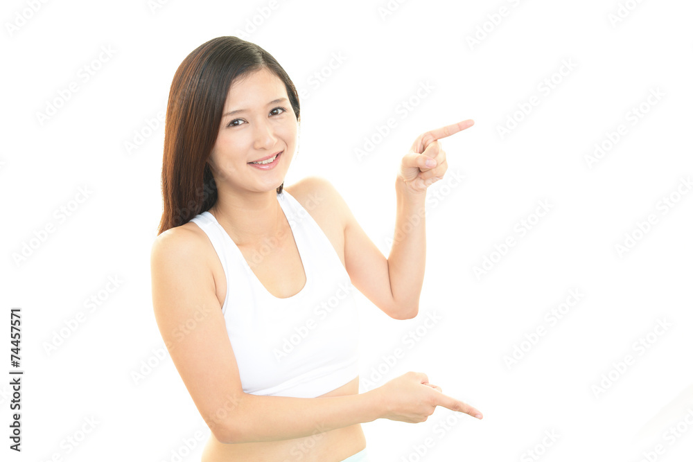 笑顔の女性 笑顔の女性
