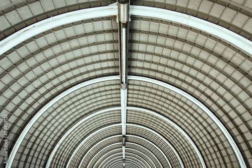 Tile roof texture of the overpass in the city  Bangkok  Thailand