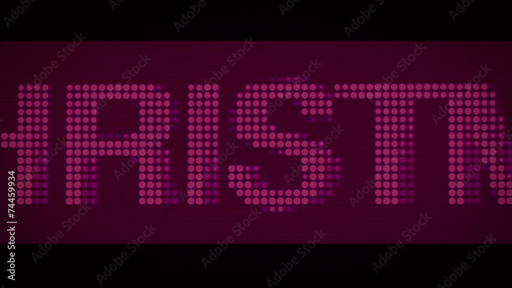 Merry Christmas - Happy New Year -  flickering scrolling text