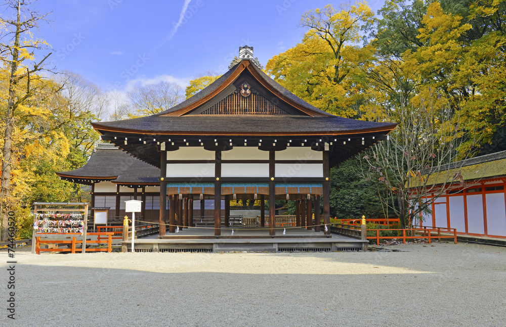 Shimogamo-jinja Shrine (Kamomioya - jinja), Kyoto, Japan