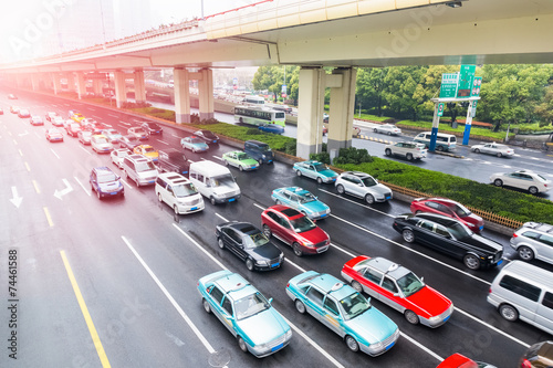 the urban traffic rush hour © chungking