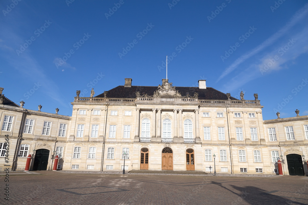 The Royal Couple’s winter residence Amalienborg in Copenhagen