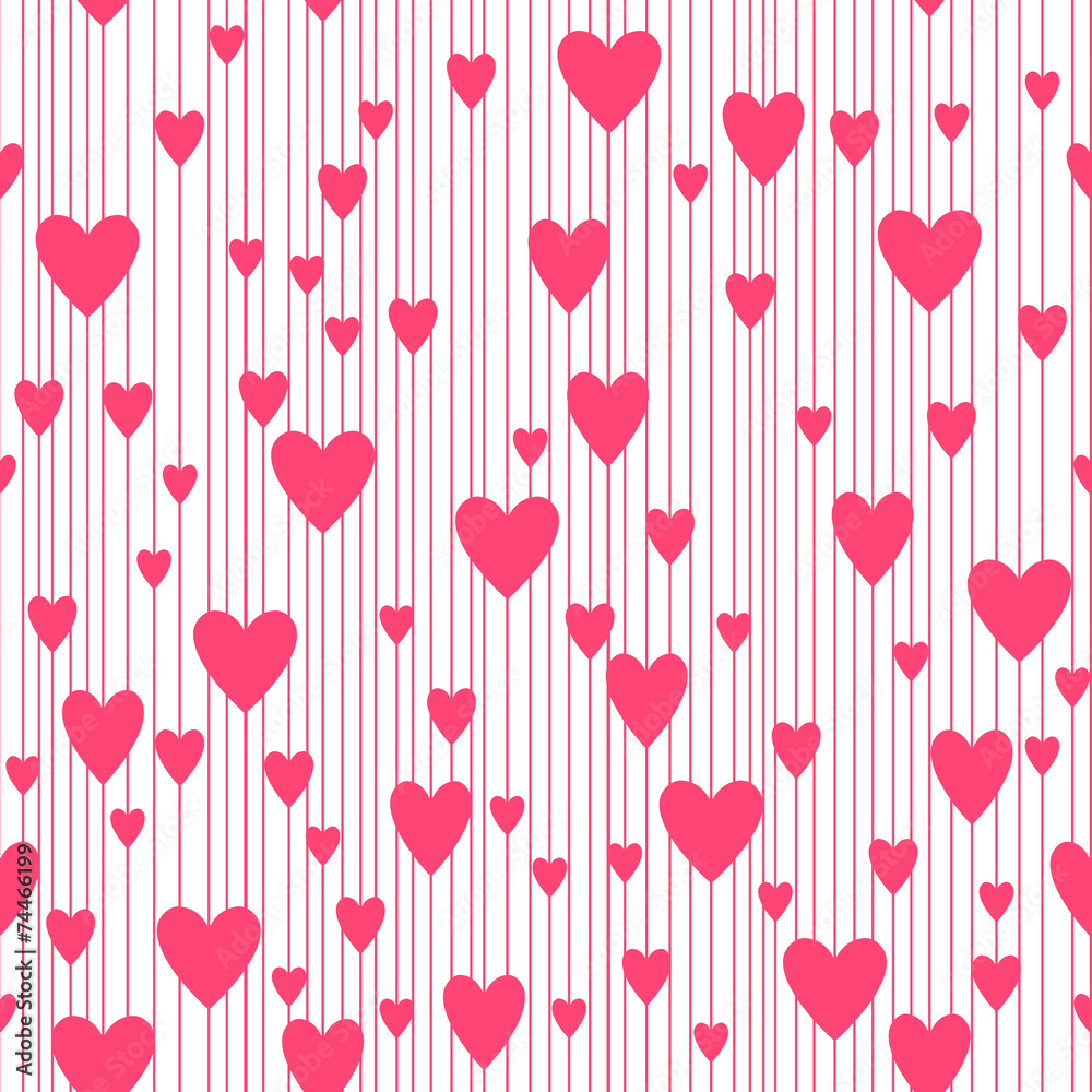 Seamless hearts pattern. Seamless hearts pattern.