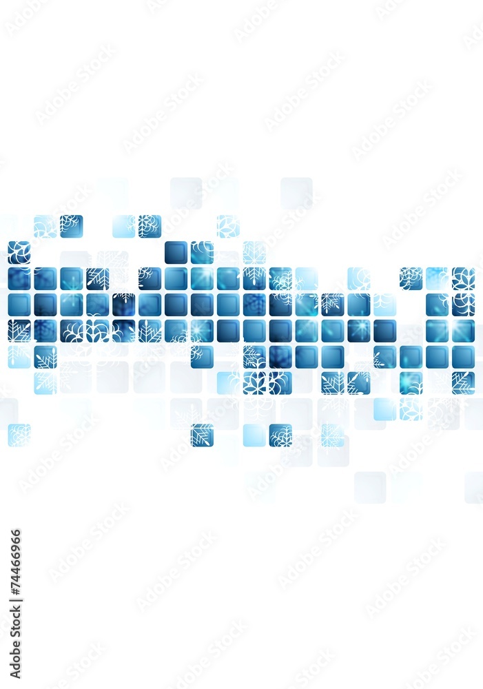 Abstract tech Christmas background
