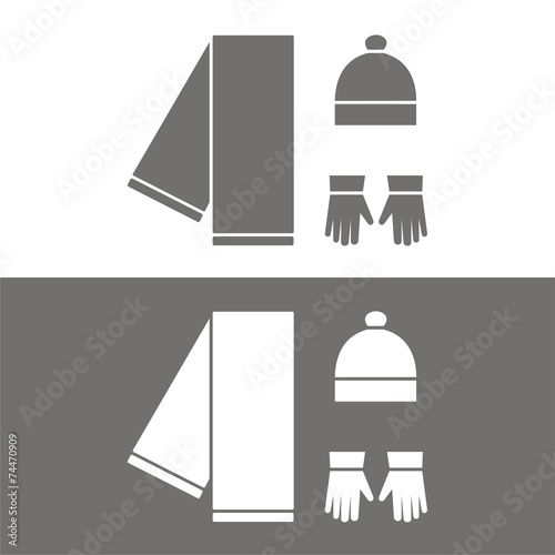 Icono ropa invierno BN