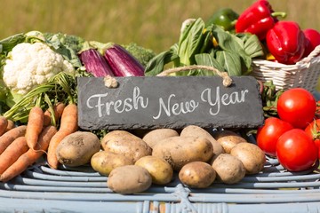 Composite image of fresh new year