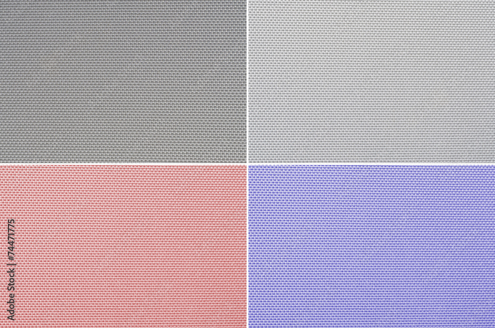 Fototapeta premium Set fabric texture background