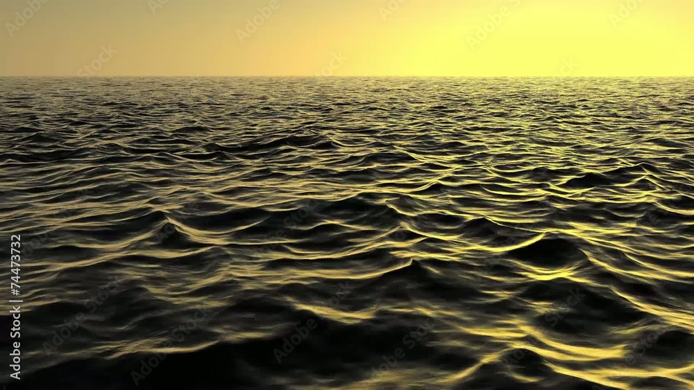 Flug über Meer