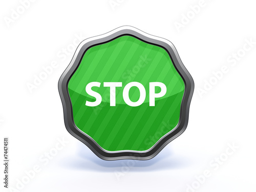 stop star icon on white background