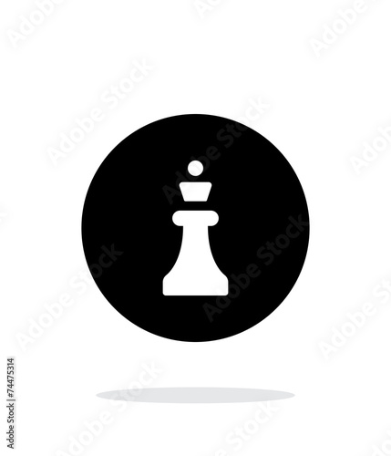 Chess Queen simple icon on white background. © Vector Icons