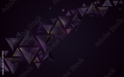 Abstract geometric crystal background
