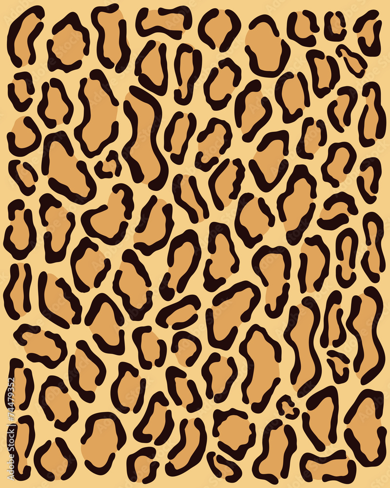 Prints of skin of leopard, vector illustration Prints of skin of leopard, vector illustration
