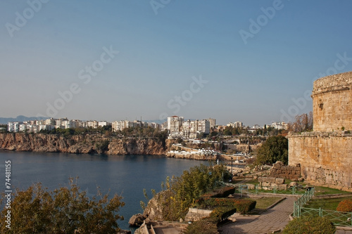 View of Antalya Turkey coastline