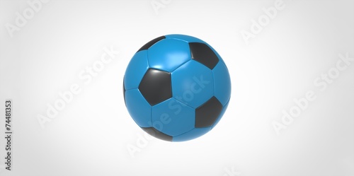 black and blue Soccer ball or football