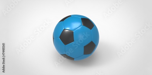 black and blue Soccer ball or football
