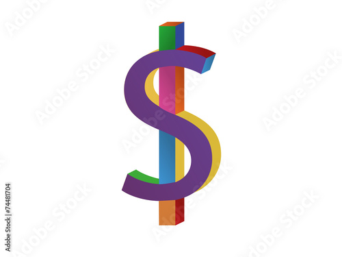 colorful dollar