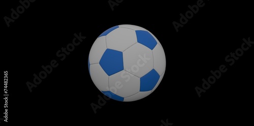 white and blue Soccer ball or football