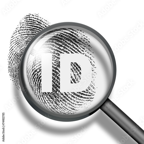 fingerprint identification biometrics concept