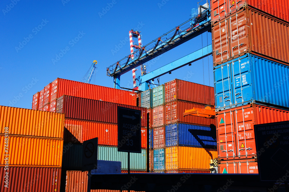 Fototapeta premium Container in the Port