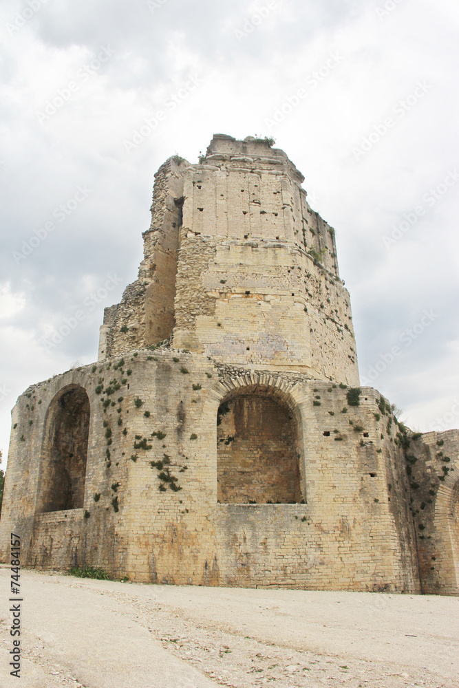 a tower in ruin in France