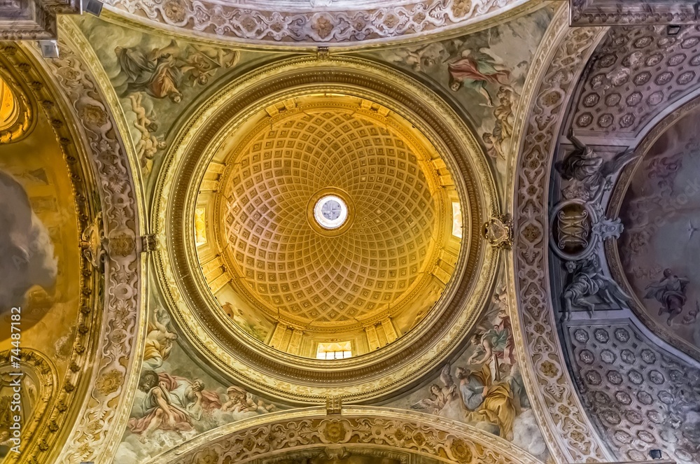 Inside the cathedral of Acireale ( Maria Santissima Annunziata)