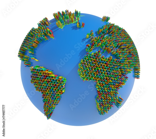 Erde - Weltbevölkerung photo