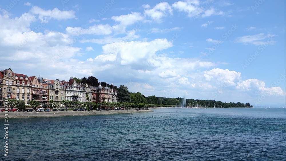 Konstanz - Constance See Side and Lake Constance with blue sky Konstanz - Constance See Side and Lake Constance with blue sky
