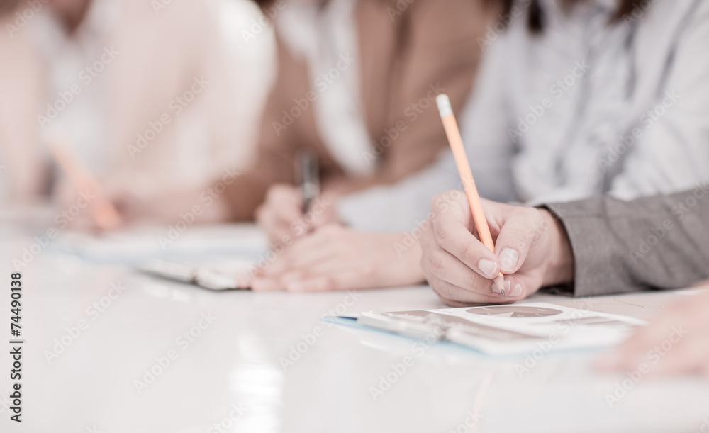 Business people discussing during a meeting