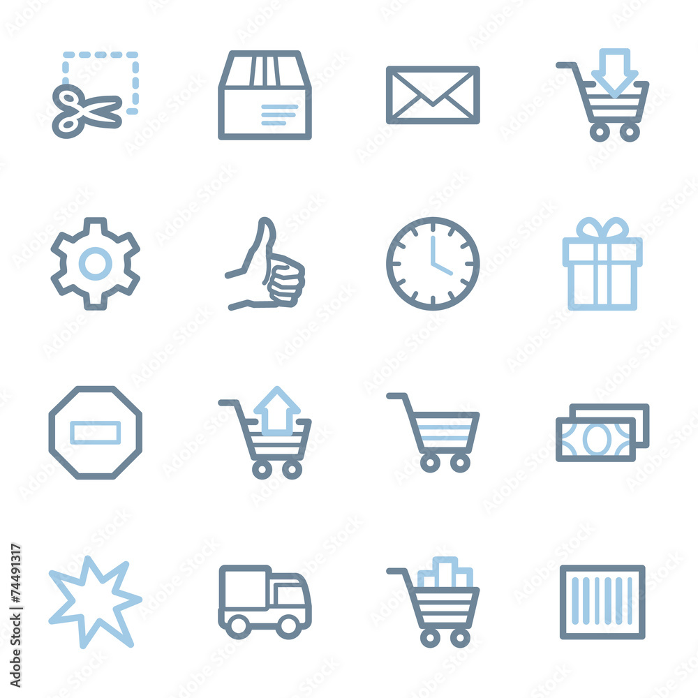 Shopping cart web icons Shopping cart web icons
