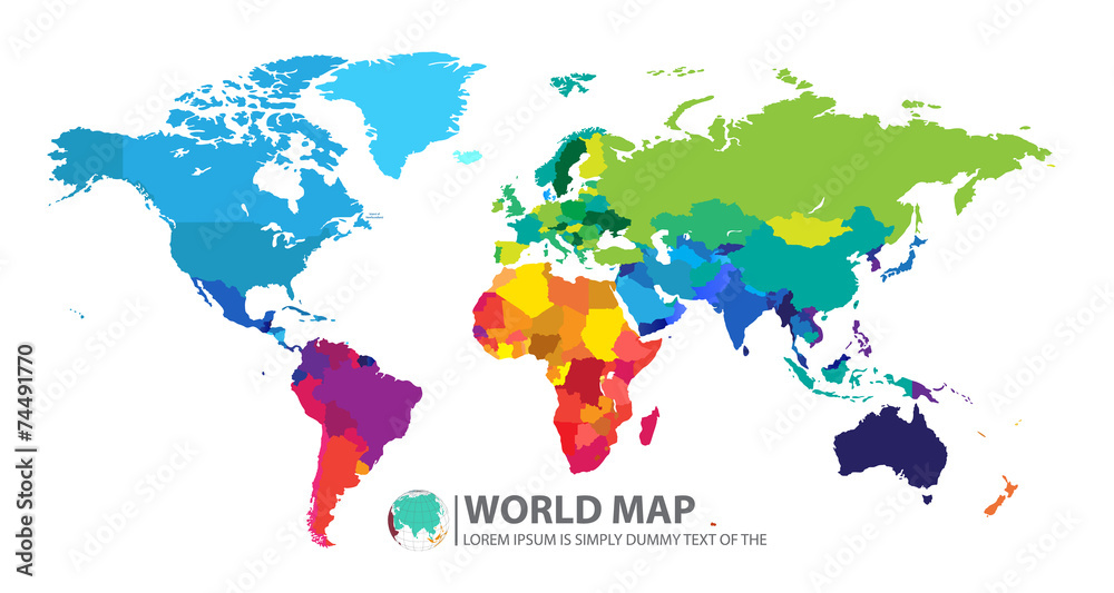 World map - obrazy, fototapety, plakaty 