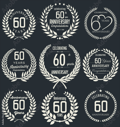 Anniversary laurel wreath design