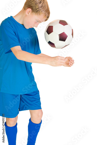 Fußballspieler Kopfball