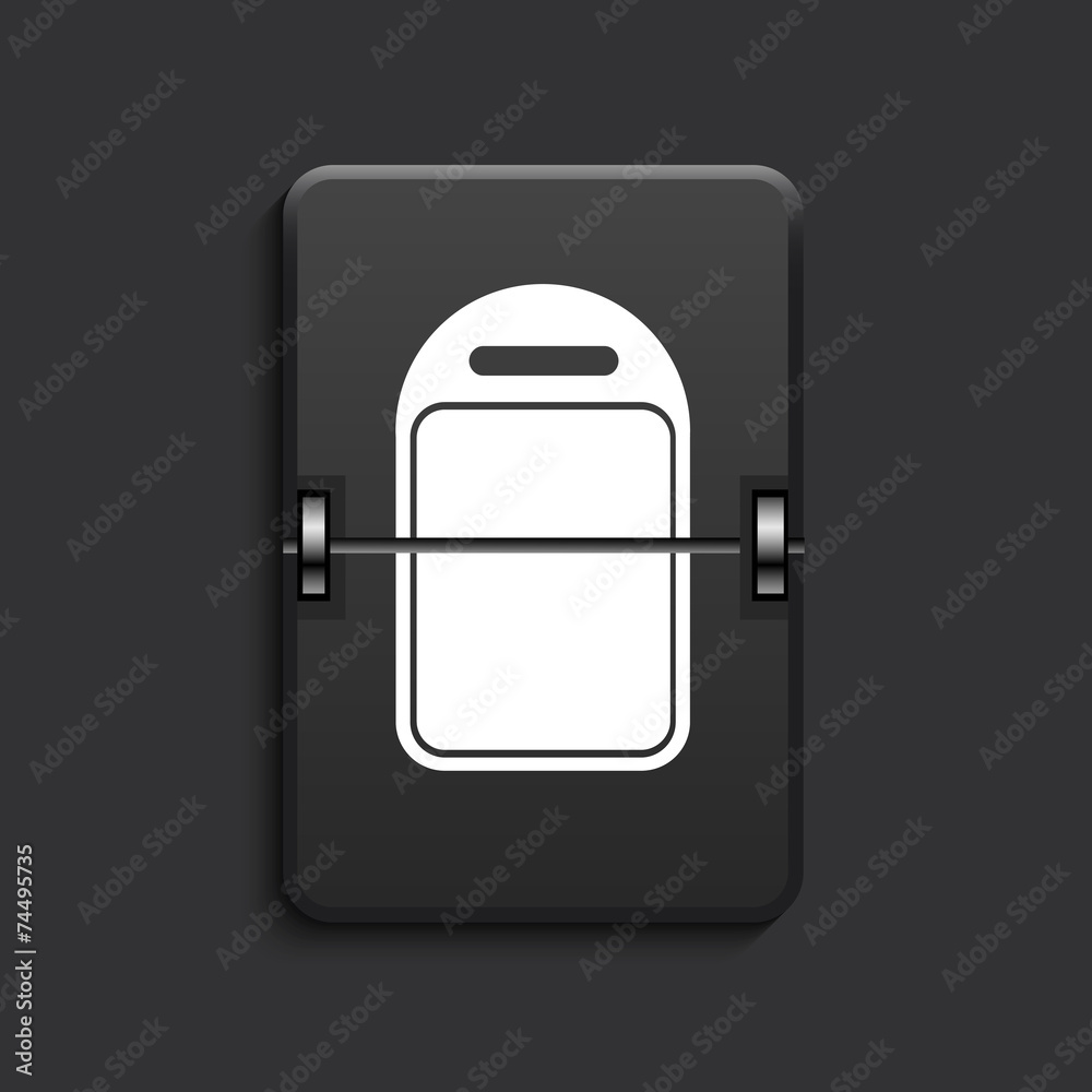 vector modern scoreboard black icon. vector modern scoreboard black icon.