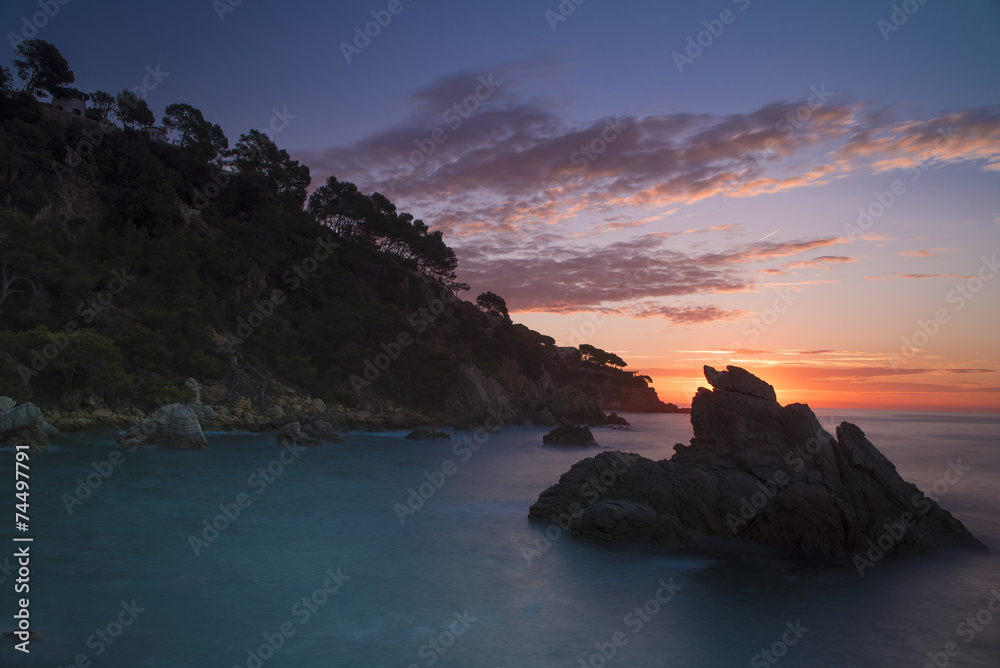 Seascape in Costa brava Seascape in Costa brava