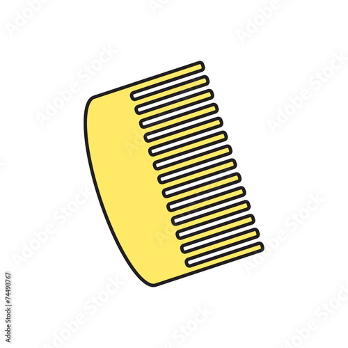 Vector hairbrush icon. Eps10