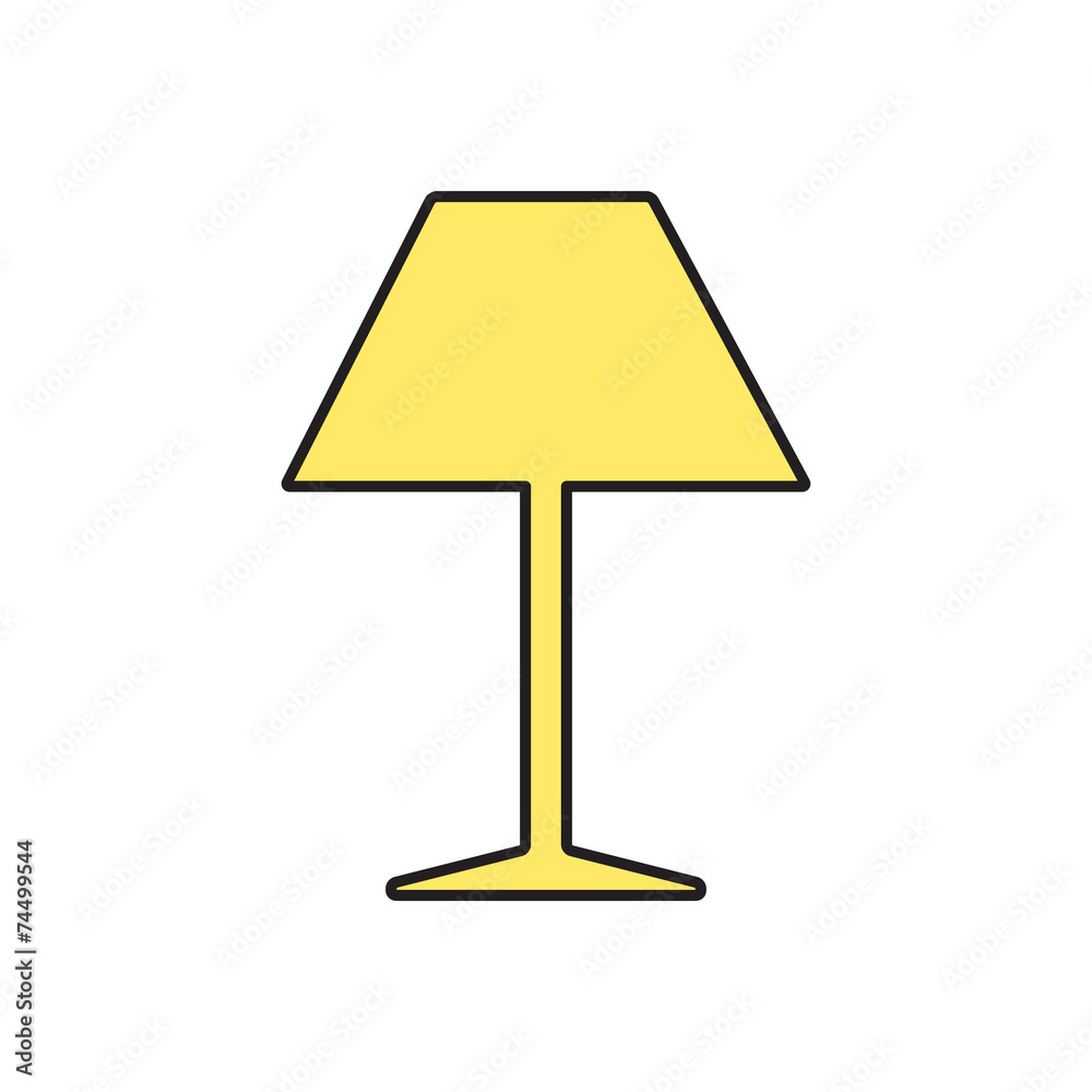 Vector reading-lamp icon. Eps10 Vector reading-lamp icon. Eps10
