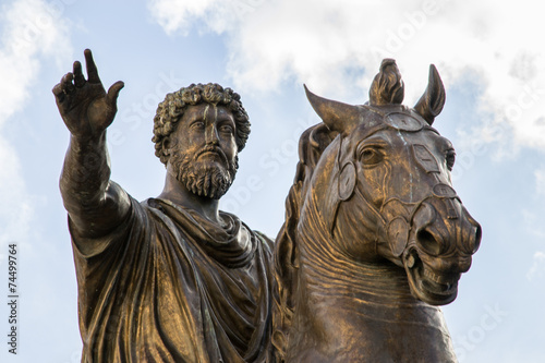 Statua equestre di Marco Aurelio - Roma photo