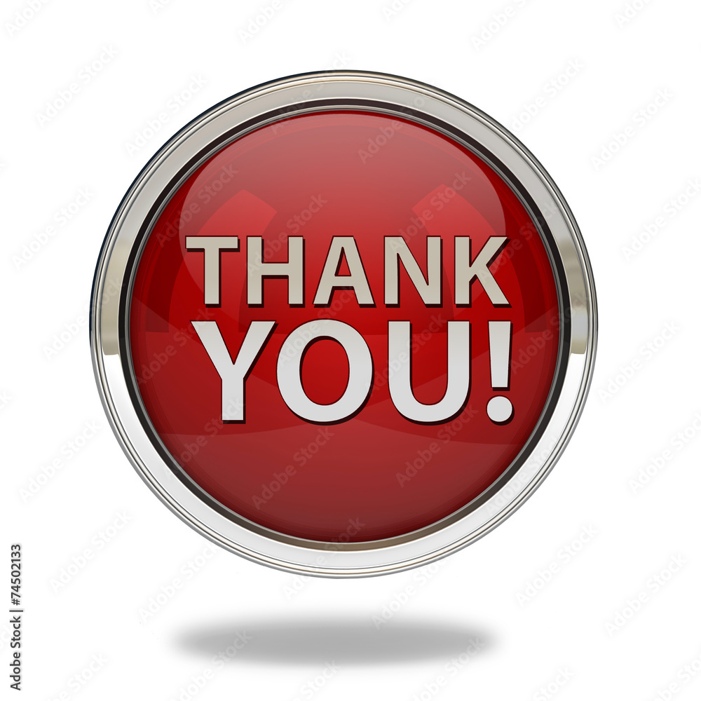 Thank you pointer icon on white background Thank you pointer icon on white background