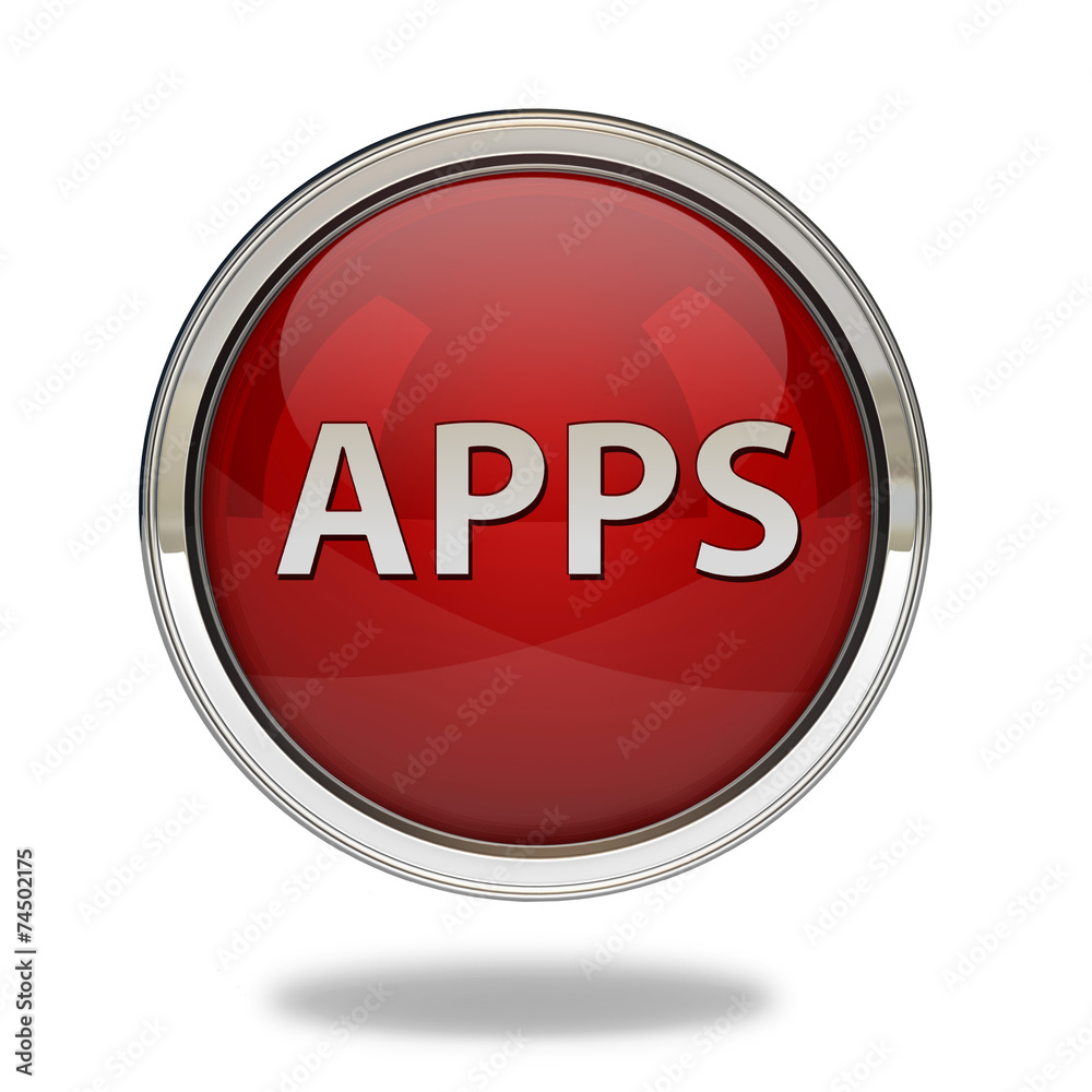 Apps pointer icon on white background Apps pointer icon on white background