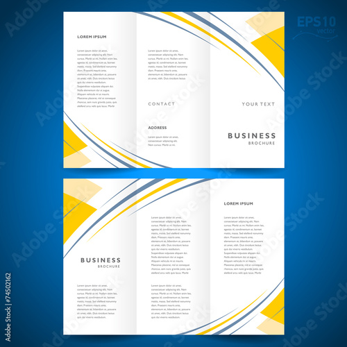 brochure design template abstract stripes