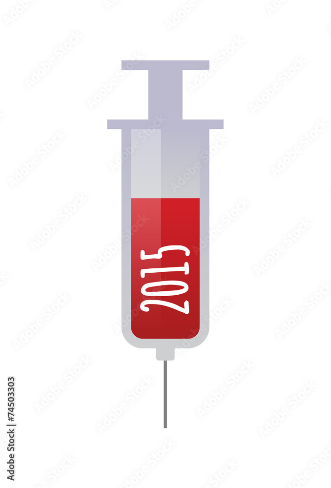 Obraz premium syringe year 2015 design