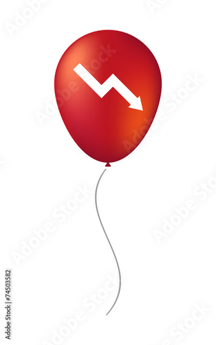 balloon illustration with a graph