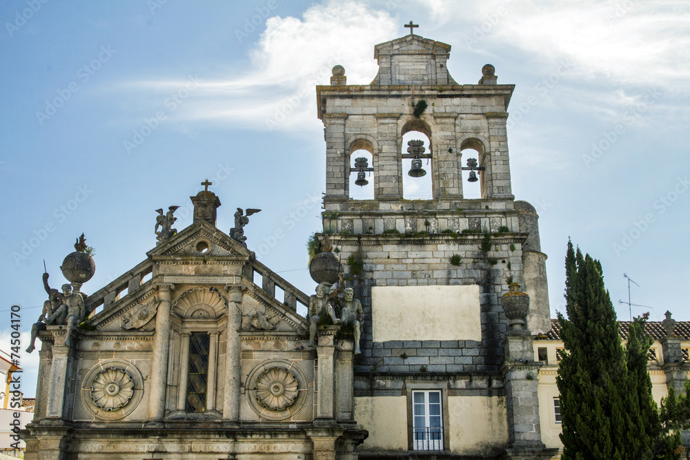  Church of Graca located in Evora city, Portugal.
