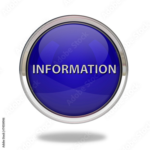 information pointer icon on white background