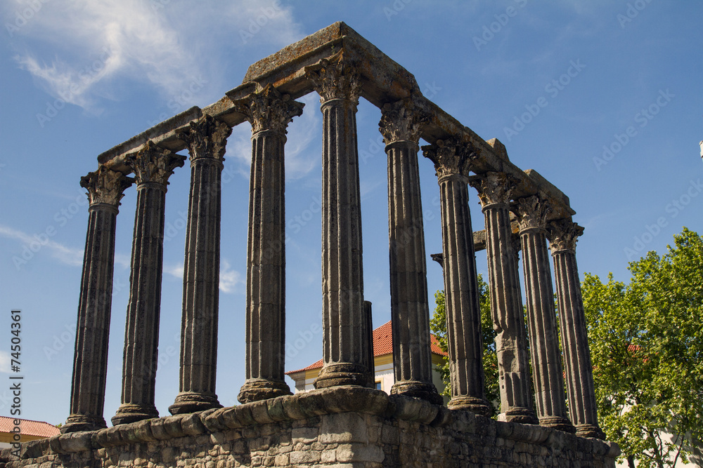 Temple of Diana monument, located in Evora Temple of Diana monument, located in Evora